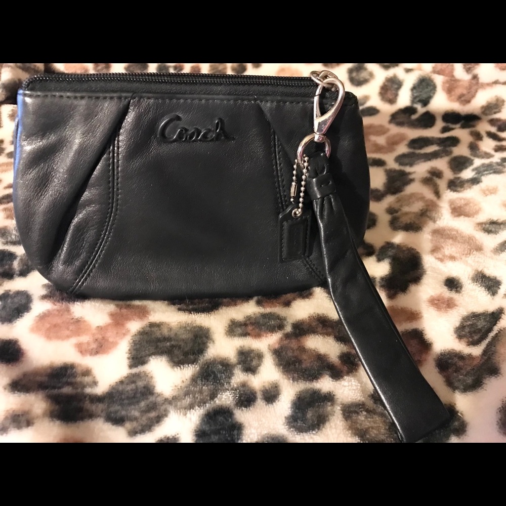 Coach Black Wristlet